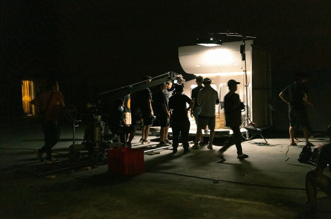 tv studio filming